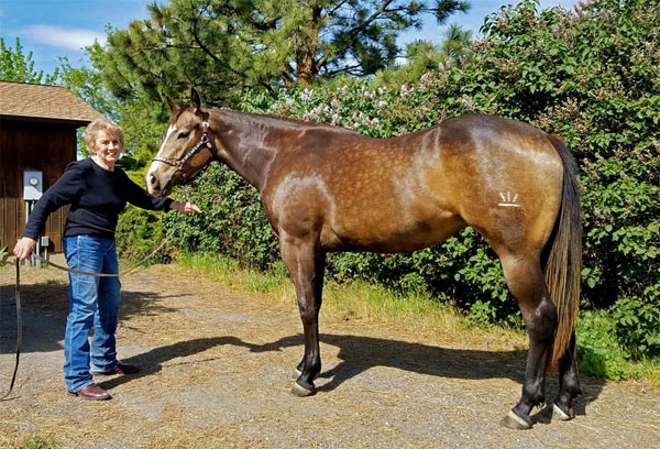 Sunrise Firefighter (Firebug), 2 years old, with Pat Smith