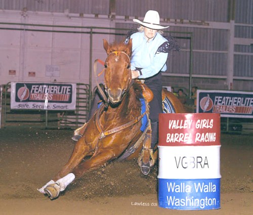 HaveMoney WillTravel Barrel Racing Horse and new owner Crystal Moore